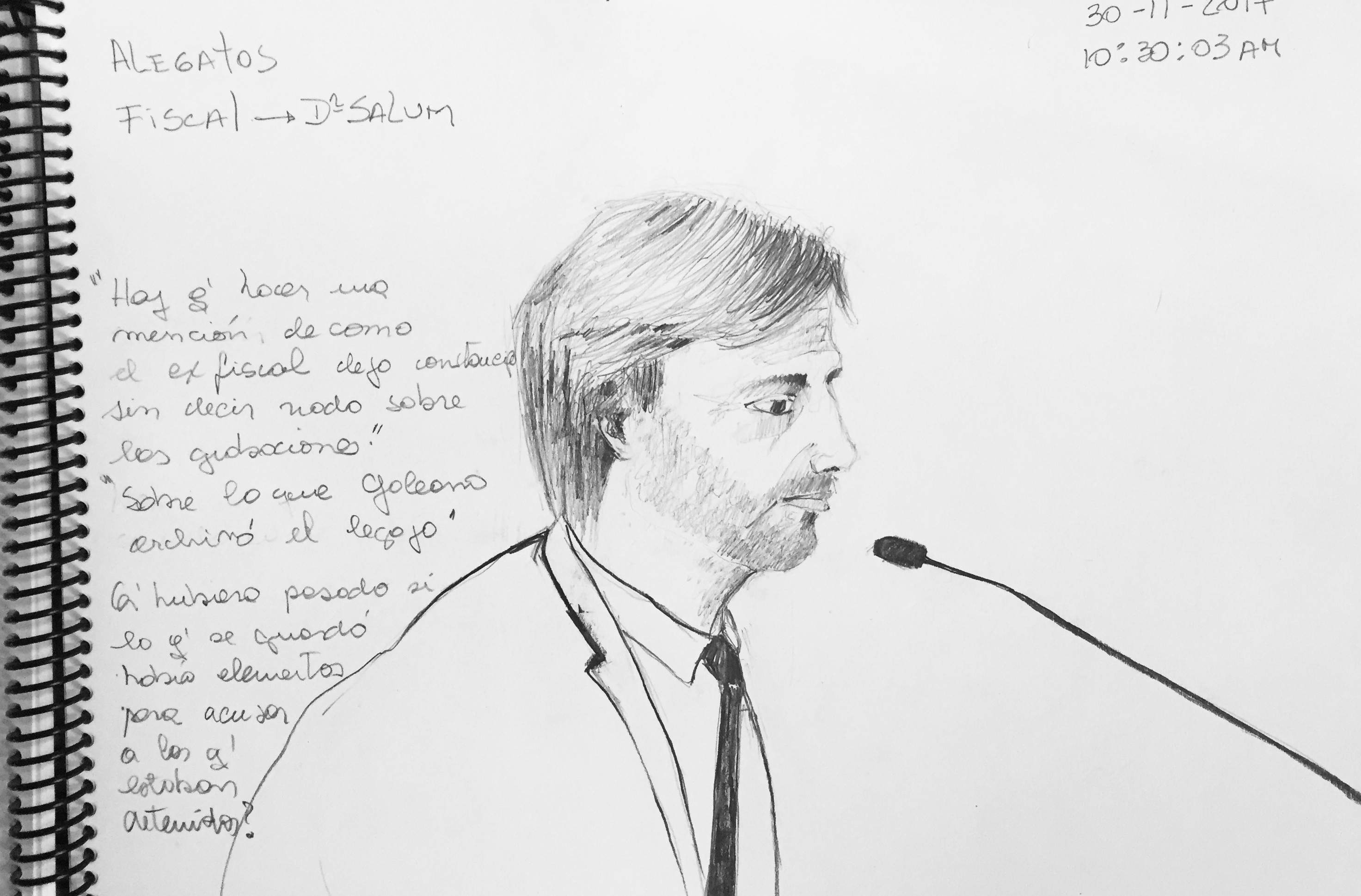 Débora Kirnos, Dibujos Urgentes en el juicio encubrimiento 2015-2017